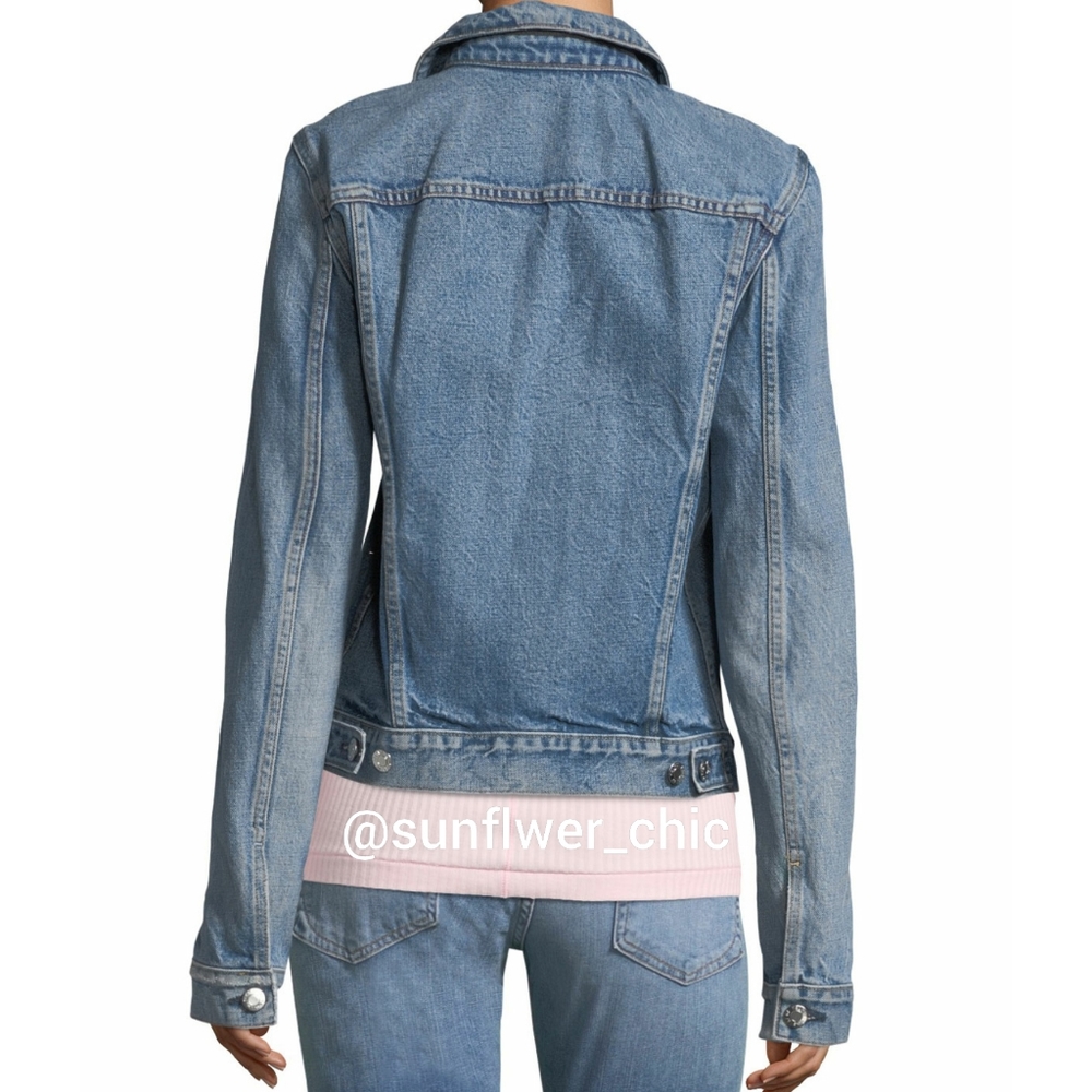 SMALL LEFT! [NEW] Helmut Lang Square Shoulder Denim Jacket - Picture 5 of 16